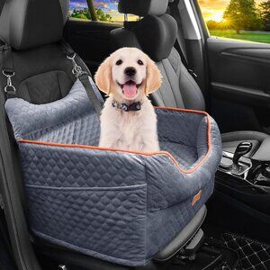 Dog Car Seat - Memory Foam Dog Booster Seat for Small Dogs Up to 25lbs